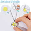 3Pcs 3 Styles Stainless Steel Hollow Essential Oil Diffuser Locket Pendant Necklaces NJEW-HS0001-26B-4