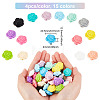 60Pcs 15 Colors Food Grade Eco-Friendly Silicone Beads FIND-DC0001-28-2