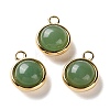 Natural Green Aventurine Pendants X-STAS-L022-398H-G-1