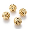 Alloy Hollow Beads PALLOY-P238-07G-RS-1