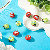 10Pcs 2 Colors Handmade Porcelain Beads PORC-TA0001-65-5