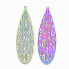 Ion Plating(IP) 304 Stainless Steel Filigree Big Pendants X-STAS-S108-81-2