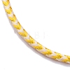 Polyester Cord Braided Bracelet Makings MAK-Z003-01P-18-2