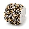 304 Stainless Steel Two Tone Oval Link Chains Chains CHS-F022-05GP-3