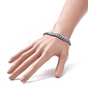 3Pcs 3 Style Natural Lapis Lazuli & Glass Seed Beaded Stretch Bracelets Set for Women BJEW-JB09171-01-3