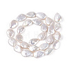 Baroque Natural Nucleated Pearl Keshi Pearl Beads Strands PEAR-S020-Z07-3