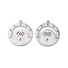 201 Stainless Steel Pendants LS-STAS-U052-02B-P-1