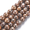 Natural Baroque Pearl Keshi Pearl Beads Strands PEAR-S021-187-1