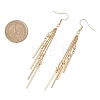 304 Stainless Steel Stick Tassel Dangle Earrings EJEW-JE06828-2