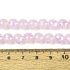 Electroplate Opaque Solid Color Glass Beads Strands GLAA-TAC0009-05A-02-4