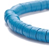 6Pcs 6 Color Handmade Polymer Clay Heishi Surfer Stretch Bracelets Set BJEW-JB07755-4