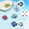 5Pcs 5 Colors Handmade Lampwork Pendants LAMP-FS0001-80B-3