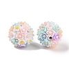 Handmade Luminous Polymer Clay Rhinestone Fancy Beads CLAY-H003-04A-3
