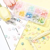 300Pcs 10 Colors Frosted Acrylic Charms OACR-FS0004-09-8