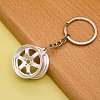 Alloy Imitation Tyre Keychain KEYC-PW0002-072E-1