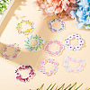 9Pcs Polyester Clothing Patches DIY-TAC0010-42-5