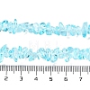 Spray Painted Transparent Glass Beads Strands GLAA-P060-01B-02-4