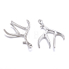 Tibetan Style Alloy Deer Antler Pendants LS-TIBEP-S261-AS-LF-2