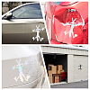 6Pcs 6 Style Waterproof PET Personality Wolf Car Stickers DIY-FH0003-70-7