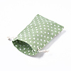 Polycotton(Polyester Cotton) Packing Pouches Drawstring Bags ABAG-T007-01F-2