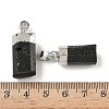 Natural Black Tourmaline Pendants G-D350-02P-3