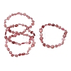 Natural Strawberry Quartz Beads Bracelets GG-CBA05D5-02A-03A-4