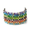 Natural Dyed Imperial Jasper Beads Stretch Bracelets for Men Women BJEW-L171-03A-4