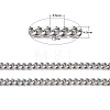 304 Stainless Steel Twist Chains CHS-K001-19-4.5mm-2