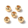 Rack Plating Brass Beads KK-E070-01A-G-3