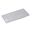 Tarnish Resistant 410 Stainless Steel Nail Art Stamping Plates MRMJ-P020-02P-03-4