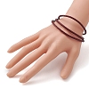 3MM Punk Rock Round Braided Leather Cord Necklaces NJEW-JN05861-01-2