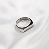 Rectangle 304 Stainless Steel Finger Rings for Men FS-WGDBD74-08-1