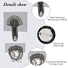 4Pcs 2 Styles Iron Fashion Tassel Epaulette FIND-FH0008-09-5