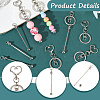 10Pcs Alloy Keychain Clasps KEYC-SC0001-79B-5