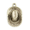Tibetan Style Alloy Pendants TIBEP-4422-AS-RS-1