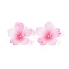 Flower Acrylic Bead Caps SACR-T017-51C-3