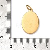 Embossed 304 Stainless Steel Pendants STAS-Z189-05G-3