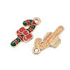 Christmas Alloy Enamel Pendants FIND-I067-02KCG-14B-2