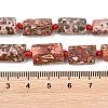 Natural Red Leopard Skin Jasper Beads Strands G-A314-A05-01-5