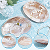 2Pcs Natural Freshwater Pearl Shell Decoration SHEL-NB0001-64-5
