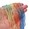 Transparent Painted Glass Beads Strands DGLA-A034-T1mm-A02-2