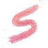Baking Paint Transparent Glass Beads Strands DGLA-A035-T4mm-A11-3