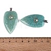 Natural Amazonite Pendants G-Q601-47E-3