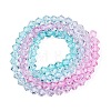 Gradient Color Baking Paint Glass Bead Strands X1-DGLA-A039-T4mm-A05-2