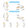40Pcs 4 Styles Natural Cultured Freshwater Pearl Pendants FIND-FH0005-52-2