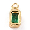Real 18K Gold Plated Brass Inlaid Cubic Zirconia Charms LS-ZIRC-L100-075G-02-4
