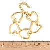 Hollow 304 Stainless Steel Link Chain Bracelets for Women BJEW-P393-02G-3