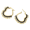Glass Seed Hoop Earrings for Women EJEW-MZ00797-03-4