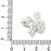Brass Pave Cubic Zirconia Pendants KK-P355-08S-3