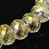 Electorplated Glass Beads X-EGLA-E005-01-1